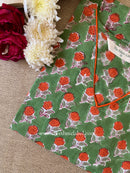 "Satva" Hand Block Printed Cotton kurta