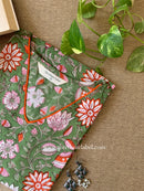 "Vriksha" Hand Block Printed Cotton kurta