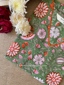 "Vriksha" Hand Block Printed Cotton kurta