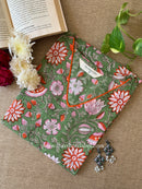 "Vriksha" Hand Block Printed Cotton kurta