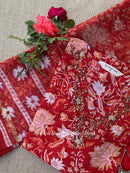 "Urvi" Cotton Kurta Set with Kota Doria Dupatta(3pc)