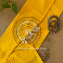 "Vamika" Yellow Embroidered Cotton Kurta