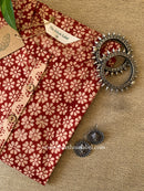 "Rutvi" Hand Block Printed Bagru Cotton kurta