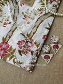 "Bagh" Angrakha Cotton kurta