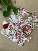 "Bageecha" Buttoned Cotton kurta - Big Size