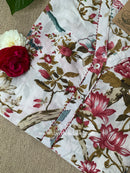 "Bageecha" Buttoned Cotton kurta - Big Size