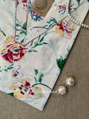 "Saral" Floral Cotton kurta - Big Size