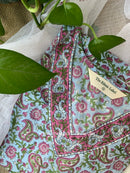 "Sagarika" Cotton Kurta Set with Kota Doria Dupatta(3pc)