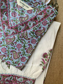 "Sagarika" Cotton Kurta Set with Kota Doria Dupatta(3pc)