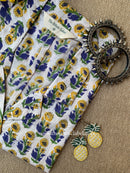 "Aisha" Block Printed Cotton Top