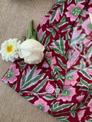 "Rhea" Block Printed Cotton Top