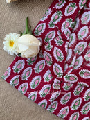 "Rhea" Block Printed Cotton Top