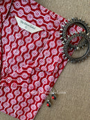 "Ruby" Hand Block Printed Cotton Shirt