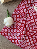 "Ruby" Hand Block Printed Cotton Shirt