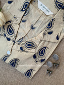 "Anaya" Hand Block Printed Cotton Shirt