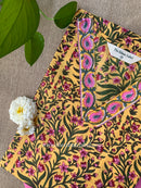 "Sona" Hand Block Printed Kurta with Afghan Pant-2pc