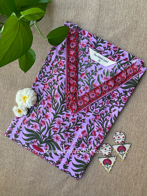 "Charvi" Floral Cotton kurta