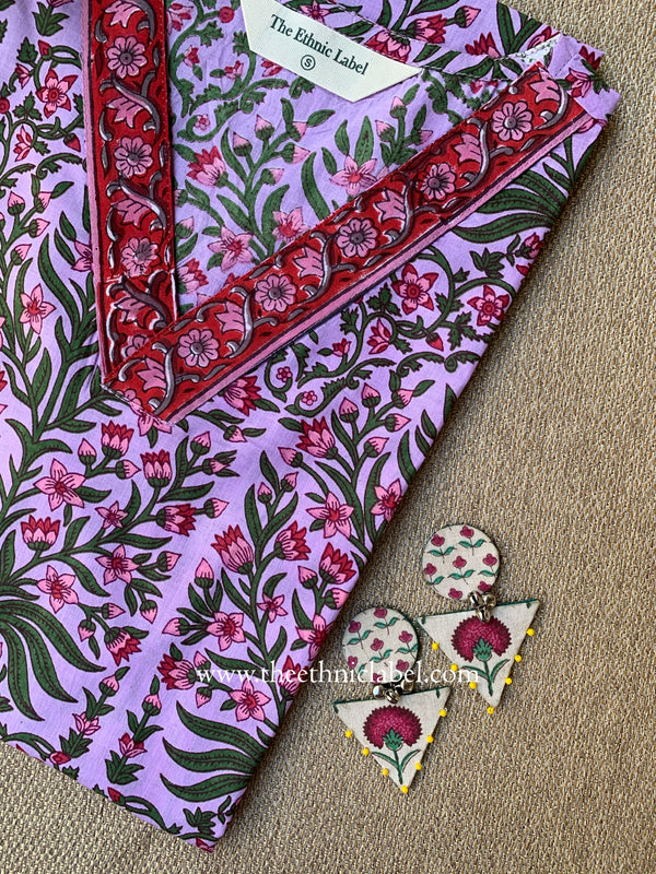 "Charvi" Floral Cotton kurta