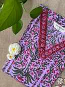 "Charvi" Floral Cotton kurta