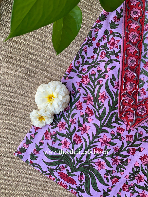"Charvi" Floral Cotton kurta