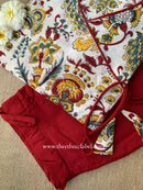 "Prishita" Hand Block Printed Kurta with Straight Pant-2pc