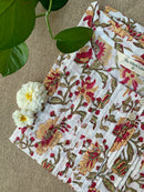 "Shireen" Hand Block Printed Cotton kurta