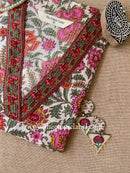 "Parveen" Floral Cotton kurta