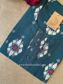 "Fursat" Green Printed Cotton kurta