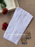 White Cotton Hand Embroidered Stretchable Pants Free Size