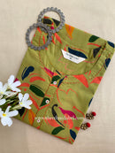 "Mumtaz" Buttoned Cotton kurta