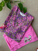 "Bela" Hand Block Printed Kurta with Afghan Pant- 2pc