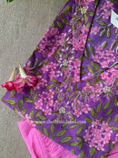 "Bela" Hand Block Printed Kurta with Afghan Pant- 2pc