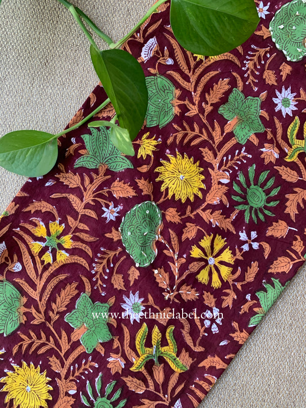 "Rohini" Block Printed Handwork Cotton kurta