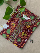 "Rohini" Block Printed Handwork Cotton kurta