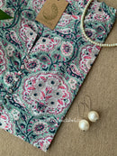 "Reeya" Buttoned Cotton kurta - Big Size