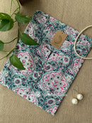 "Reeya" Buttoned Cotton kurta - Big Size