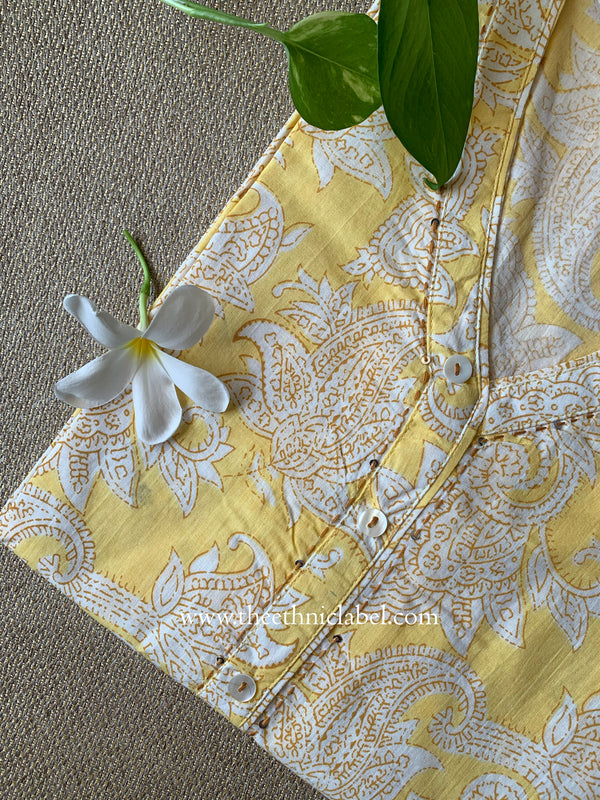 "Roshni" Buttoned Cotton kurta