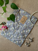 "Saumya" Buttoned Cotton kurta