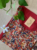 "Sara" Brown handwork Cotton kurta - Big Size