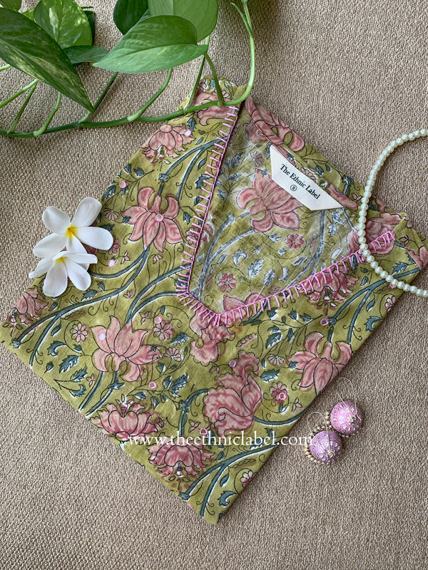 "Tapasvi" Handwork Cotton kurta