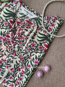 "Barkha" Floral Cotton kurta