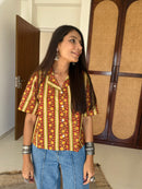 "Juhi" Hand Block Printed Cotton Shirt