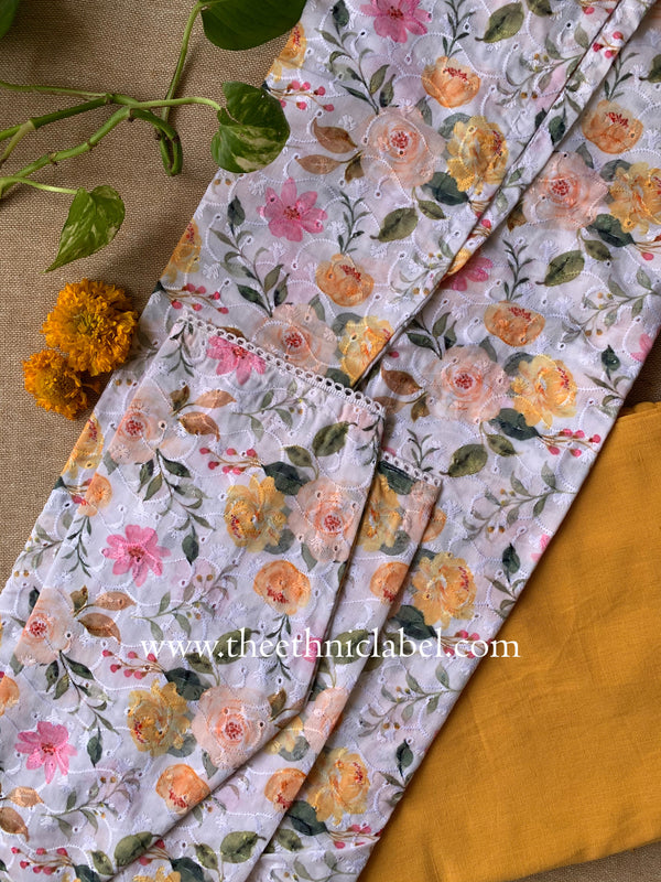 "Virali" Chikankari Kurta with Pants (2pc)