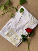 White Cotton Embroidered Afghan Pants