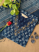 "Mayuri" Cotton Kurta with Kota Doria Dupatta(2pc)