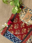 "Varnika" Beige Kalamkari Cotton kurta