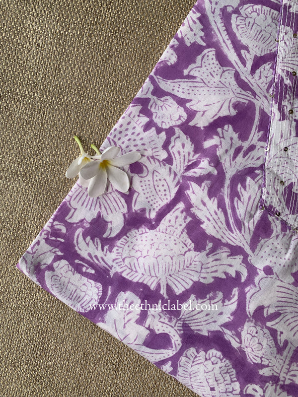 "Sia" Block Printed Cotton kurta