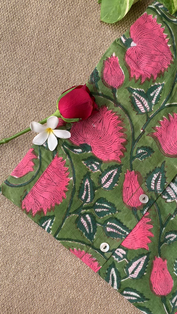 "Lekha" Block Printed Cotton Short kurta