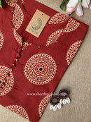 "Bhairvi" Buttoned Cotton kurta - Big Size