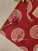 "Bhairvi" Buttoned Cotton kurta - Big Size
